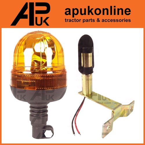 Flashing amber beacon tractor - flashing,