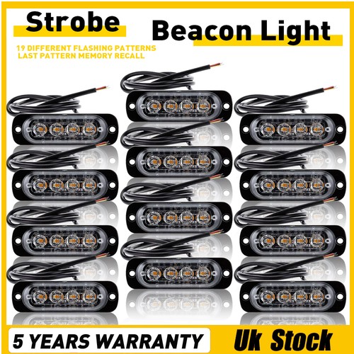 12x 4led 24v amber recovery - amber,