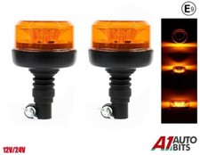 2X Rotating Flashing Amber