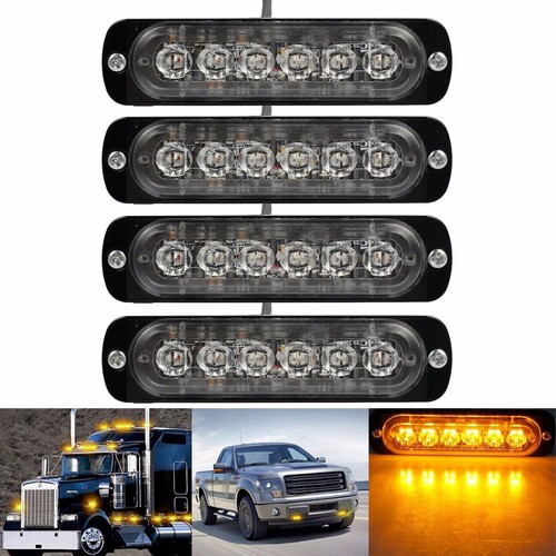 12v 24v led amber - 4x,