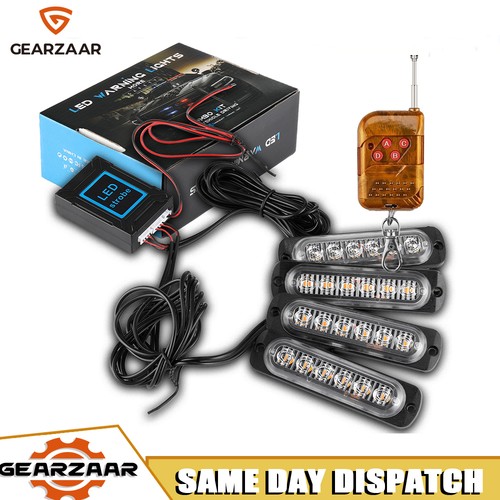4x6led amber recovery strobe - amber,