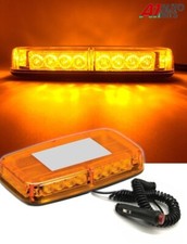 LED Warning Strobe Amber Glass