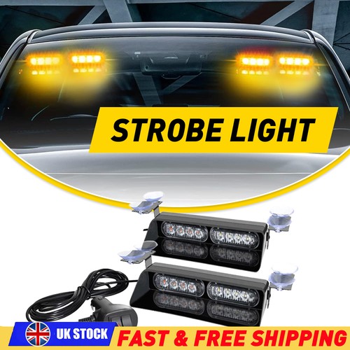 Led warning strobe amber - 16,